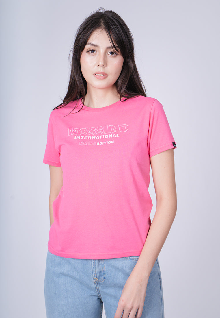 Mossimo Nikkie Hot Pink Classic Fit Tee