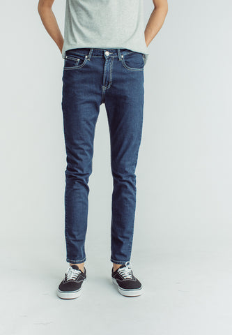 Deep Blue Most Wanted Slim Low Rise Basic Five Pocket Jeans