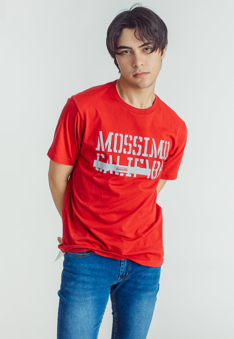 Mossimo Leandro Chili Red Comfort Fit Tee