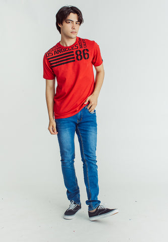 Mossimo Arjay Chili Red Classic Fit Tee