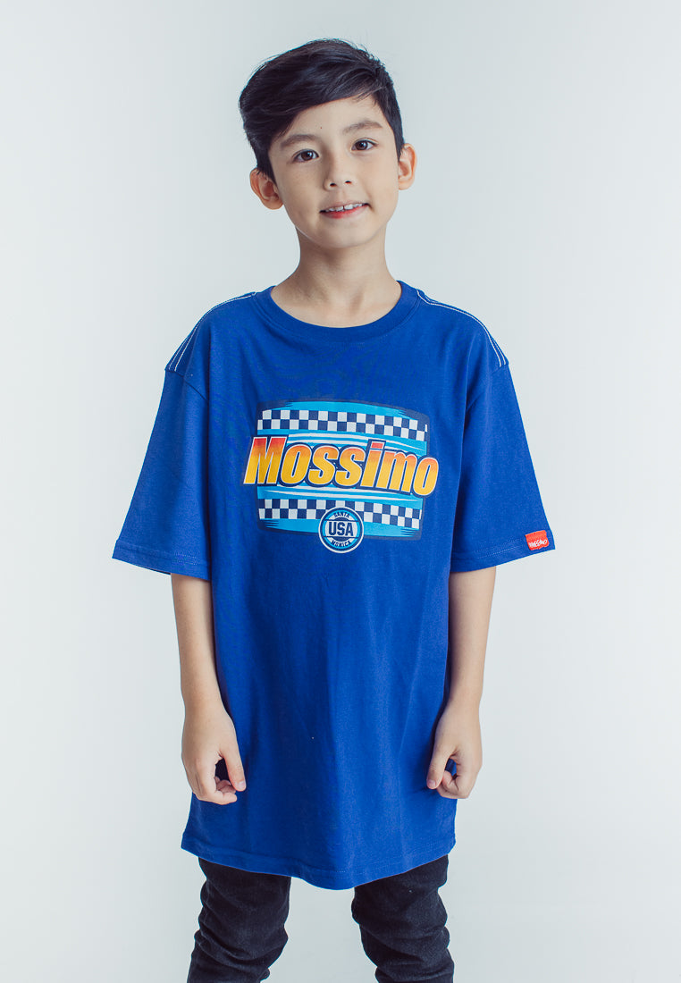 Mossimo Kids kyrie Astral Blue Oversized Graphic Tshirt