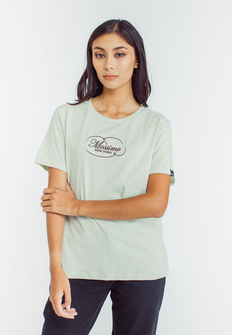 Mossimo Jenalyn Fog Green Classic Fit Tee