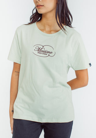 Mossimo Jenalyn Fog Green Classic Fit Tee