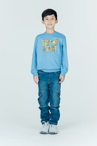 Mossimo Kids Blue Sesame Street Pullover