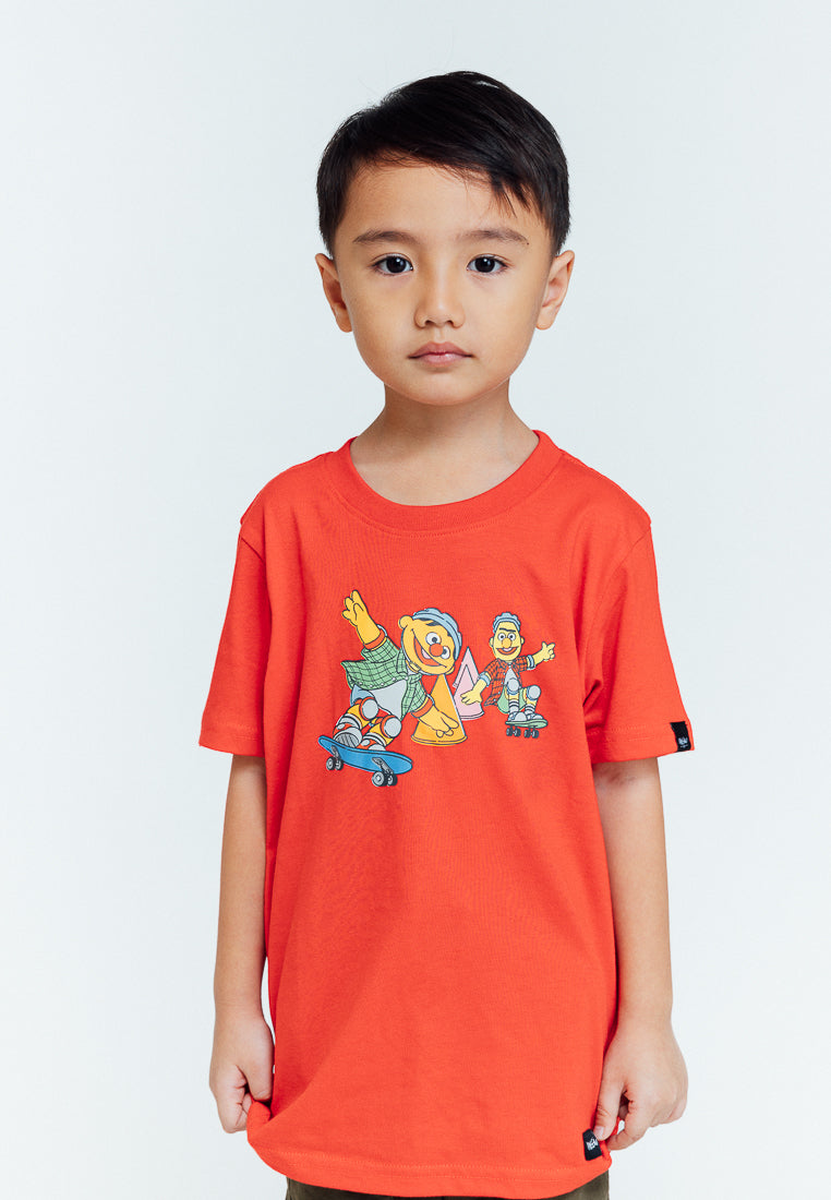 Mossimo Kids Red Sesame Street with Skate Print Tshirt