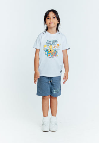 Mossimo Kids Sesame Street White Blue Tshirt and Short Set