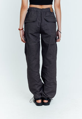 Mossimo Max Gunmetal Mid Waist Parachute Pants