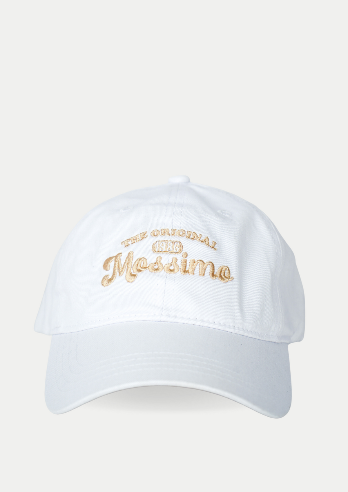 Mossimo White Baseball Cap with Embroidery