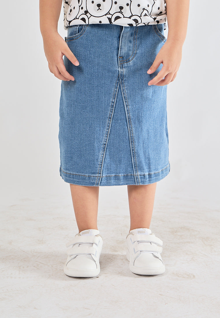 Mossimo Kids Autumn Blue Denim Midi Skirt