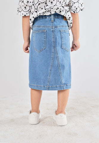 Mossimo Kids Autumn Blue Denim Midi Skirt