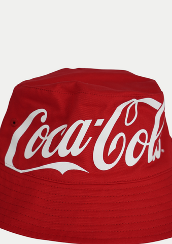 Mossimo Red Black Coca Cola Bucket Hat