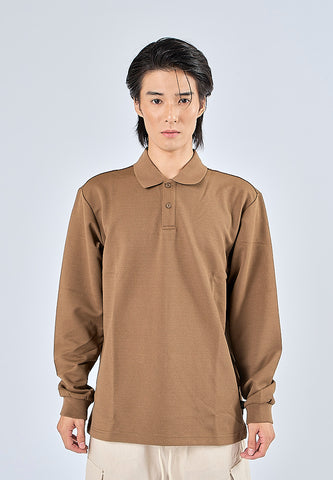 Mossimo Maximus Brown Long Sleeves with Collar