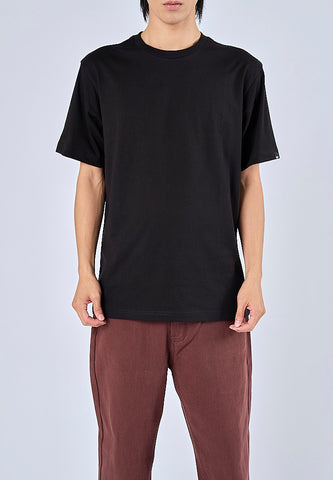 Mossimo Riven Black Round Neck Comfort Fit Tee