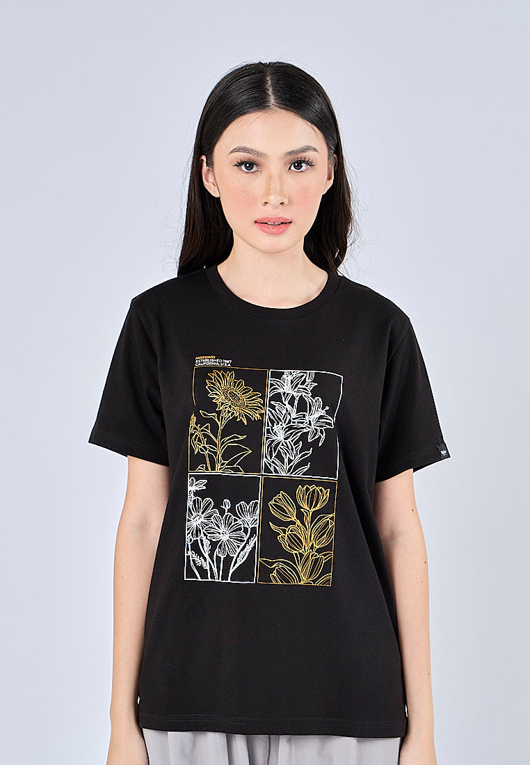 Mossimo Amelia Black Classic Fit Tee