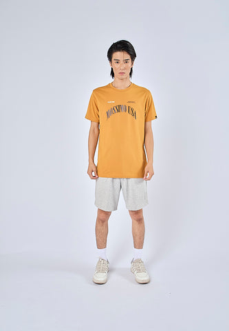 Mossimo Marx Mustard Yellow Muscle Fit Tee