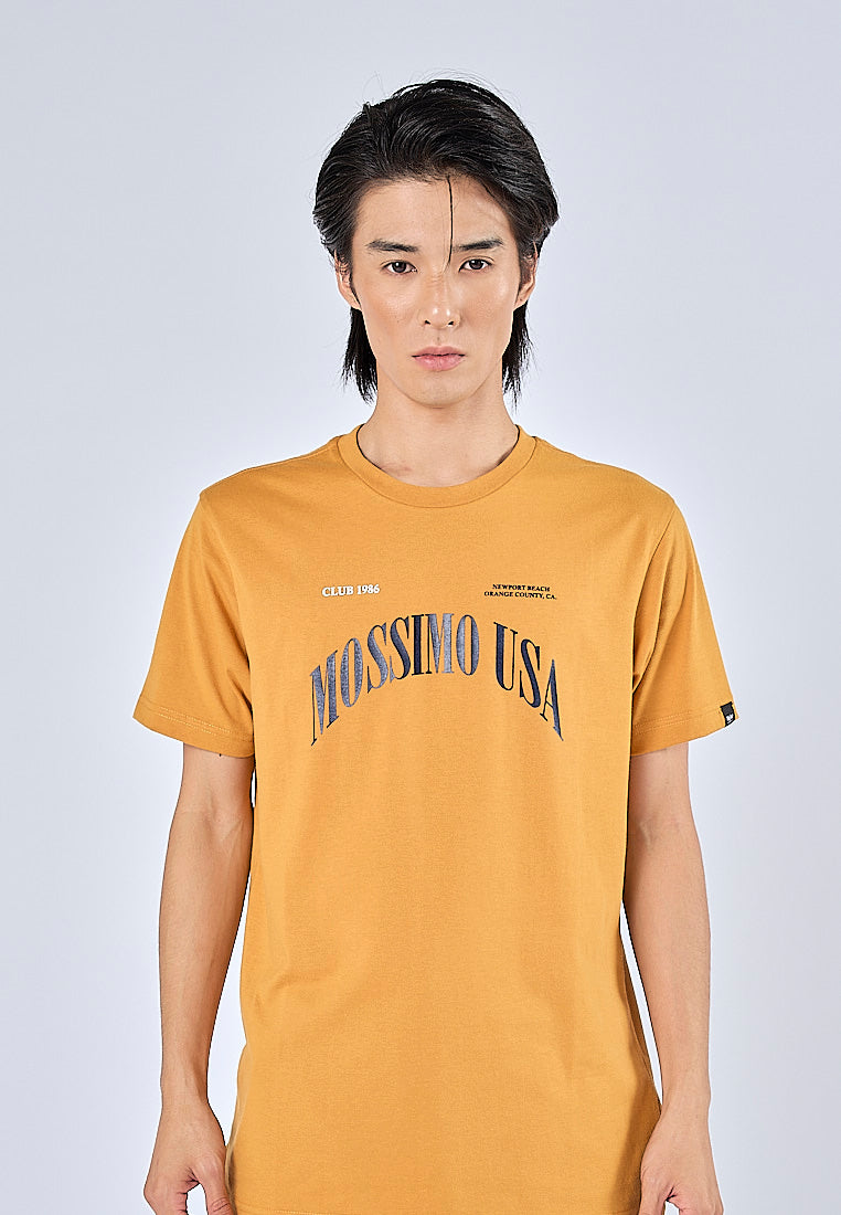 Mossimo Marx Mustard Yellow Muscle Fit Tee