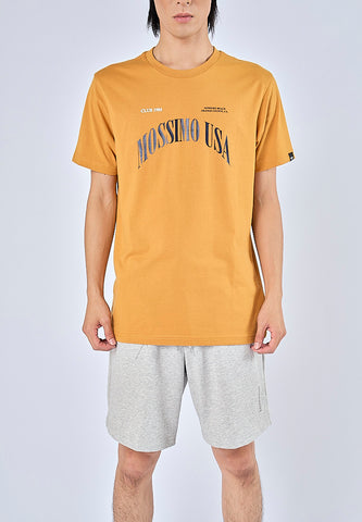 Mossimo Marx Mustard Yellow Muscle Fit Tee