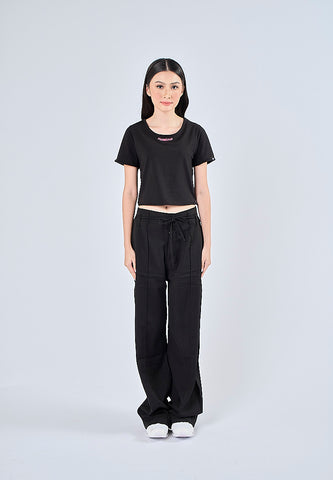 Mossimo Jericka Black Wide Leg High Waisted Trousers