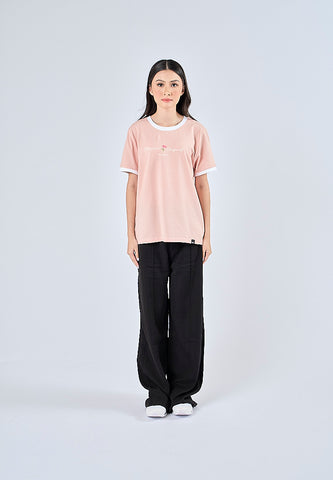 Mossimo Krizha Light Pink Classic Fit Tee