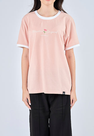 Mossimo Krizha Light Pink Classic Fit Tee