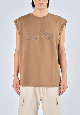 Mossimo Allen Brown Oversized Tank Top