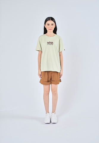 Mossimo Janina  Fog Green Classic Fit Tee