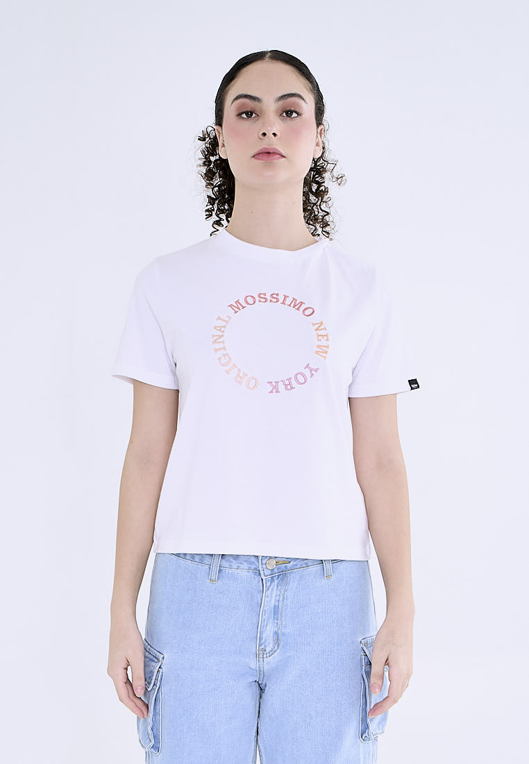 Mossimo Ella White Comfort Fit Tee