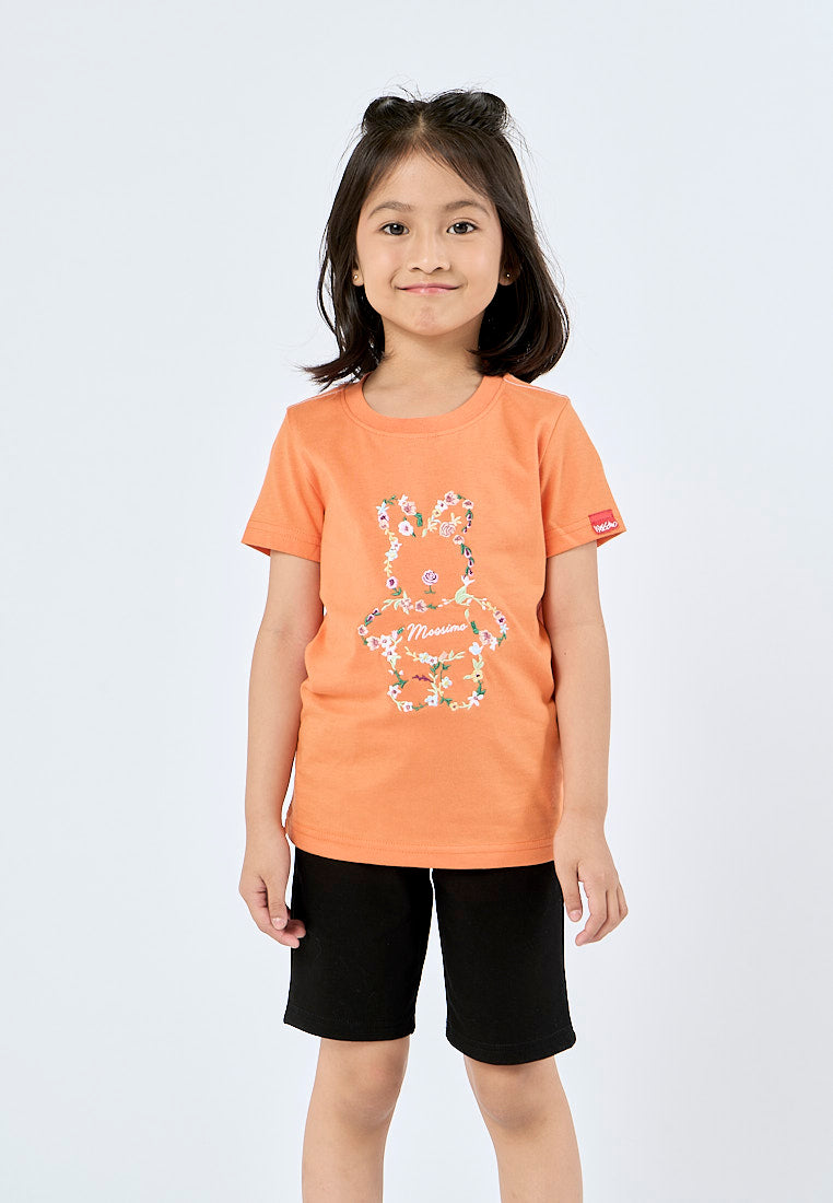 Mossimo Kids Ariel Orange Basic Graphic Tshirt