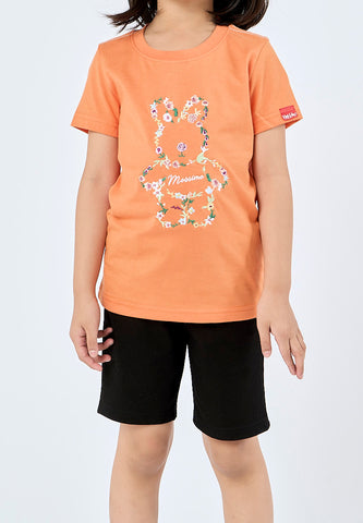 Mossimo Kids Ariel Orange Basic Graphic Tshirt