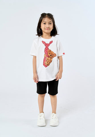 Mossimo Kids Acy White Mossybear Tshirt