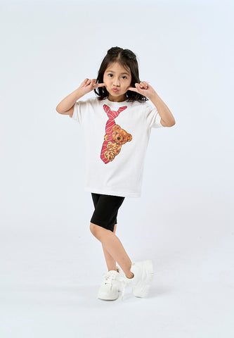 Mossimo Kids Acy White Mossybear Tshirt