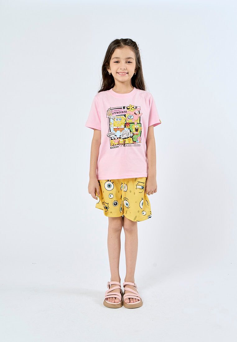 Mossimo Kids Pink Spongebob Basic Tee with Flat Print