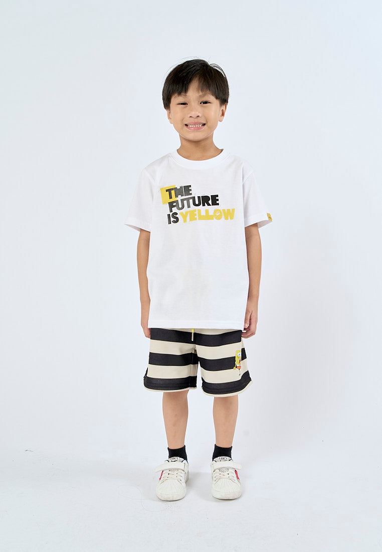 Mossimo Kids White Spongebob Basic Tee with High Density Print