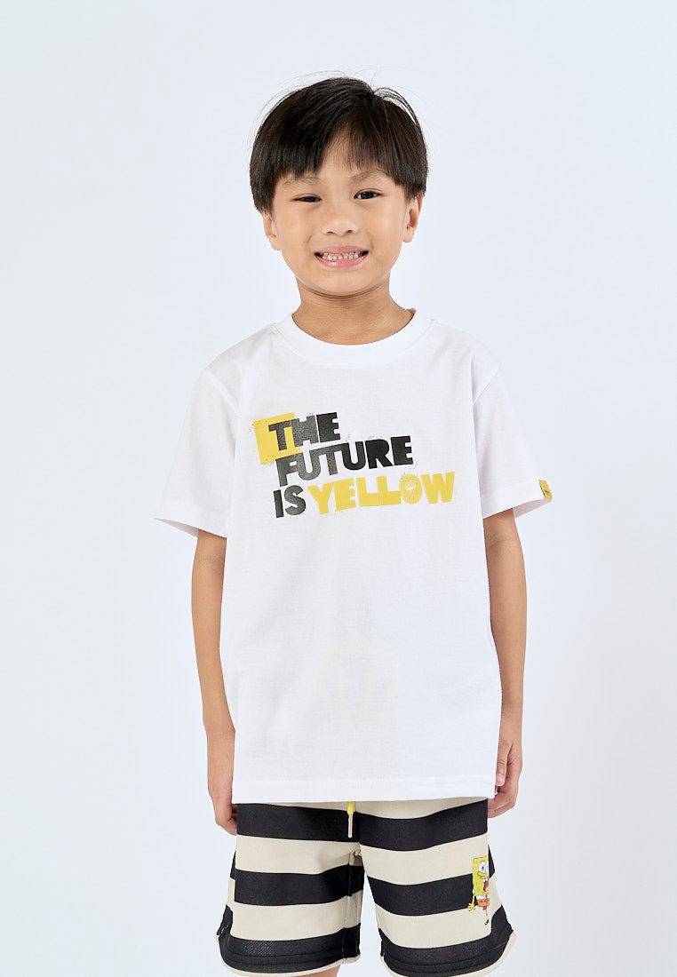 Mossimo Kids White Spongebob Basic Tee with High Density Print