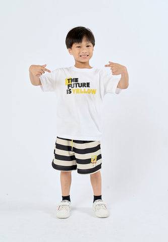 Mossimo Kids White Spongebob Basic Tee with High Density Print