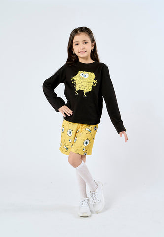 Mossimo Kids Black Spongebob Long Sleeve Top