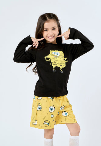 Mossimo Kids Black Spongebob Long Sleeve Top