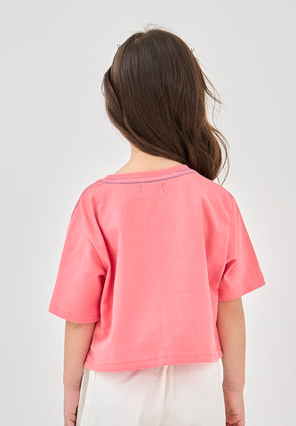 Mossimo Kids Zaine Light Pink Loose Cropped Fit Tee