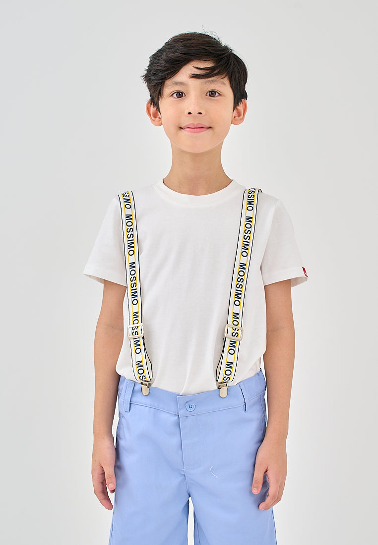 Mossimo Kids Kylo White and Light Blue Boys Short Set