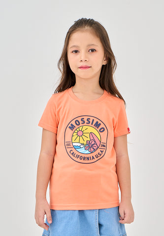 Mossimo Kids Bea Apricot Orange Basic Tshirt