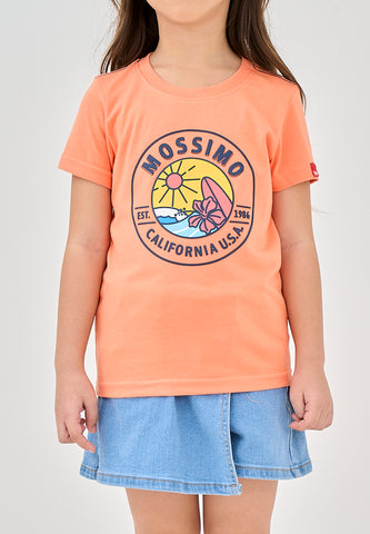 Mossimo Kids Bea Apricot Orange Basic Tshirt