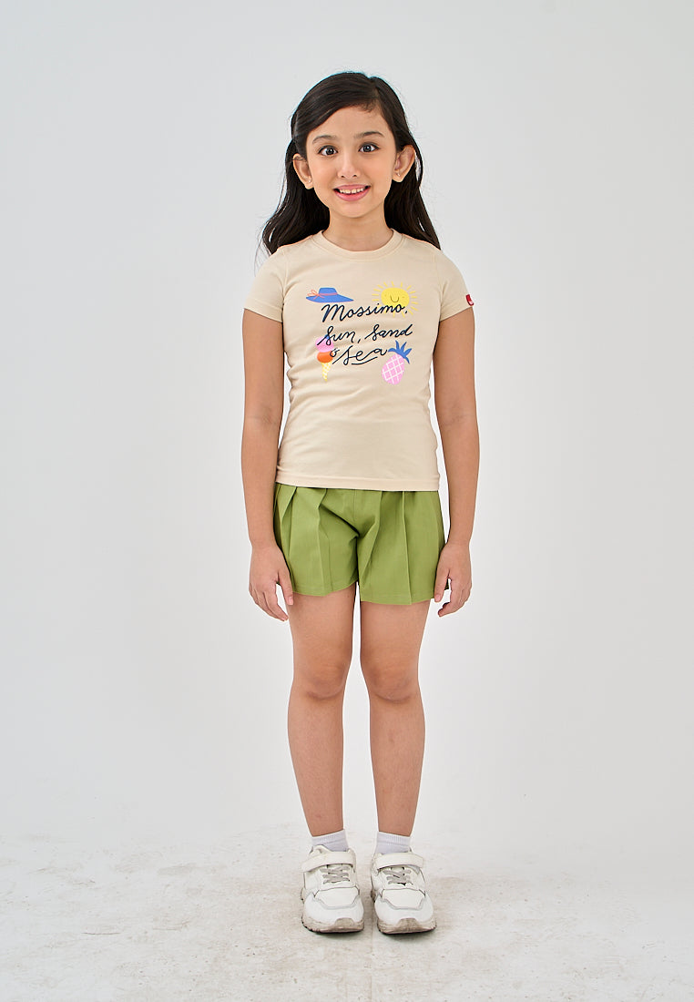 Mossimo Kids Anya Beige Basic Tshirt