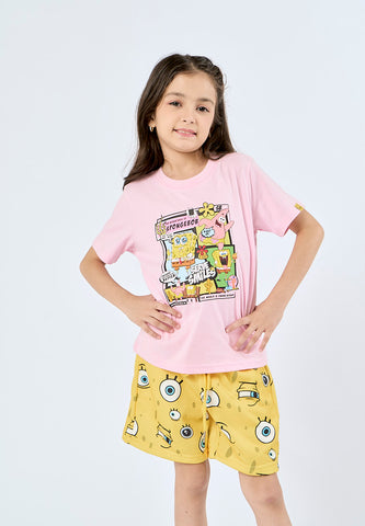 Mossimo Kids Pink Spongebob Basic Tee with Flat Print