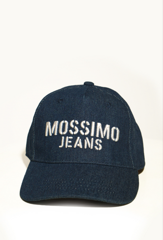 Mossimo Kids Dark Blue Embroidered Denim Cap