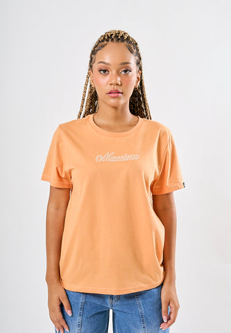 Mossimo Talia Light Orange Classic Fit Tee