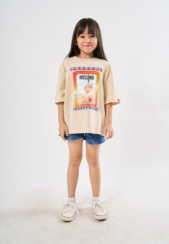 Mossimo Kids Kim Beige Oversized Fit Tee