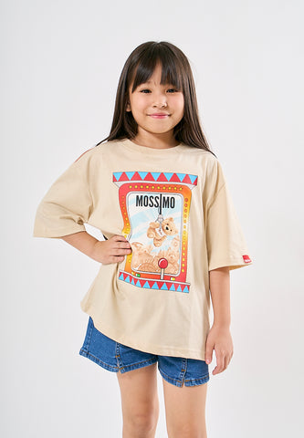 Mossimo Kids Kim Beige Oversized Fit Tee