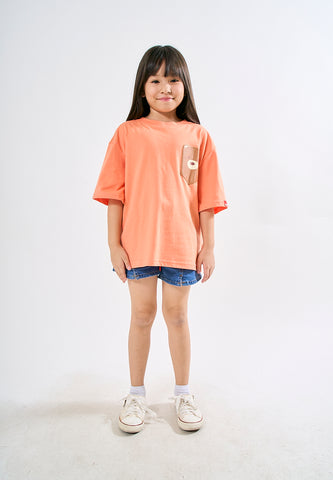 Mossimo Kids Arlie Apricot Orange Graphic Tshirt