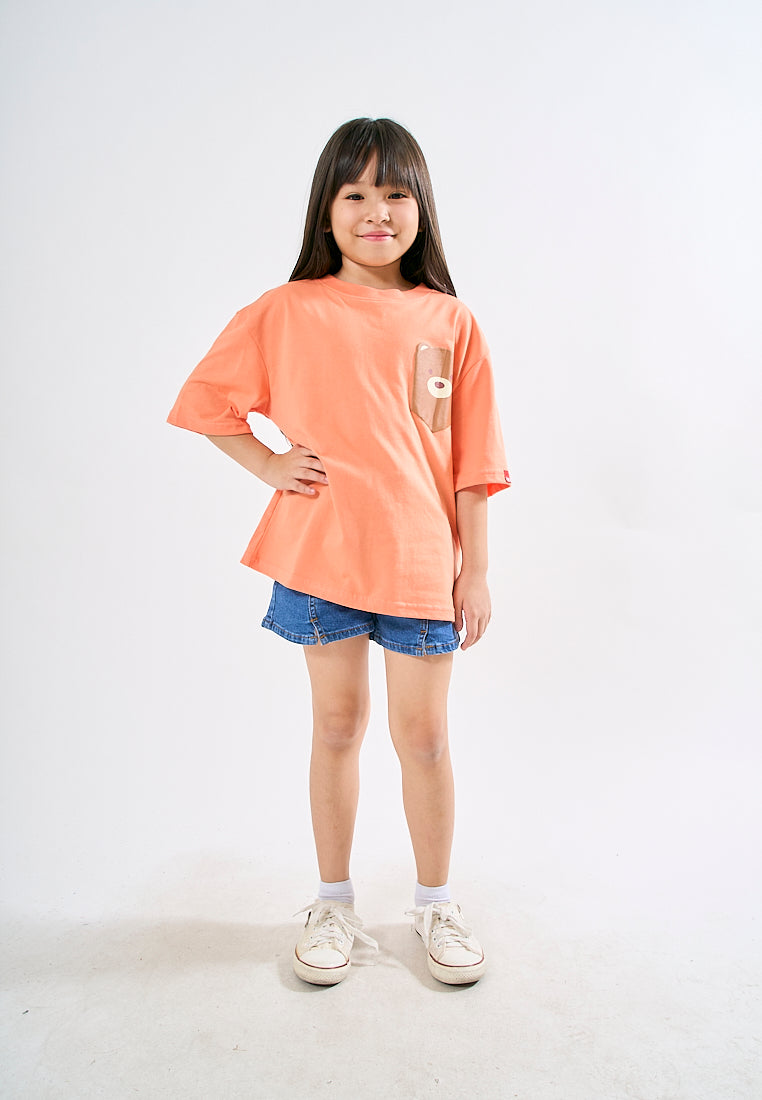 Mossimo Kids Arlie Apricot Orange Graphic Tshirt