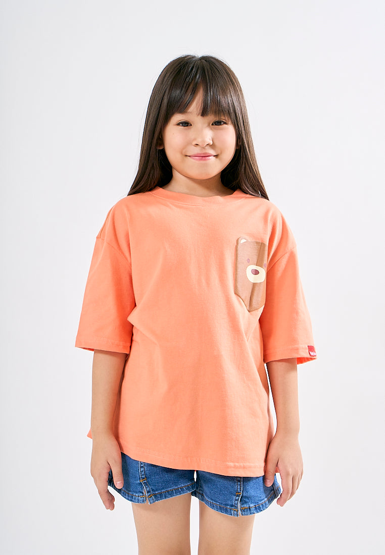 Mossimo Kids Arlie Apricot Orange Graphic Tshirt